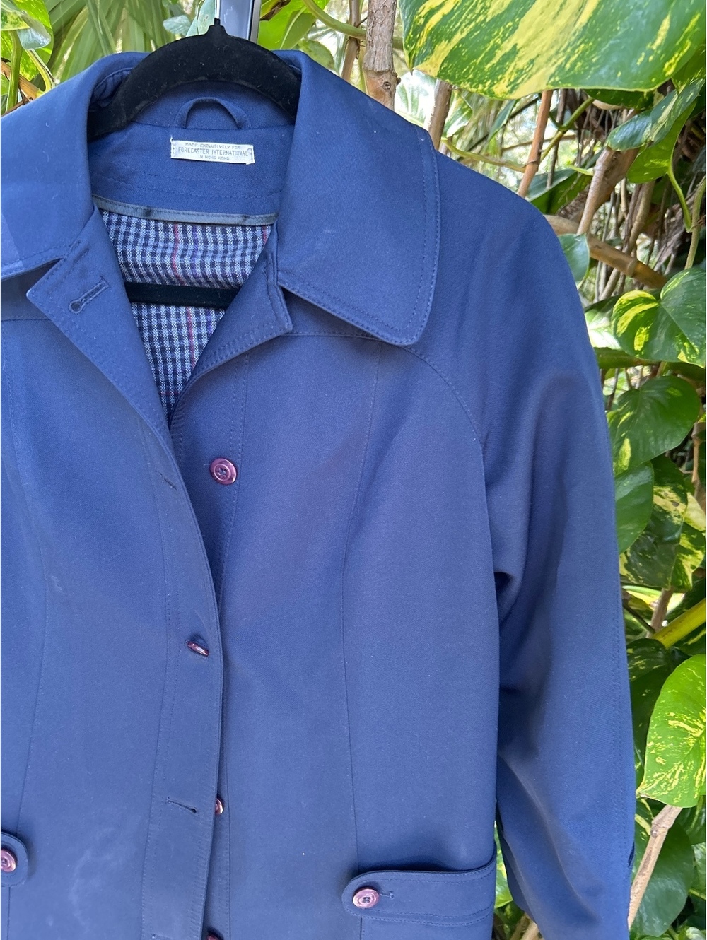 Forecaster International Navy Blue Classic Coat Size 7/8